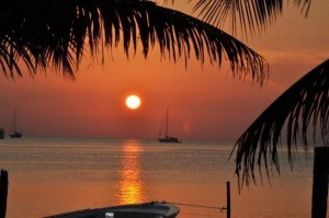 Sunset in Caye Caulker