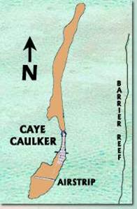 caye caulker지도