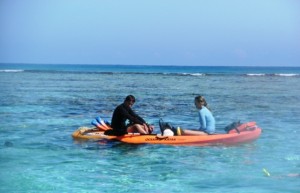 Kayaking at the Reef